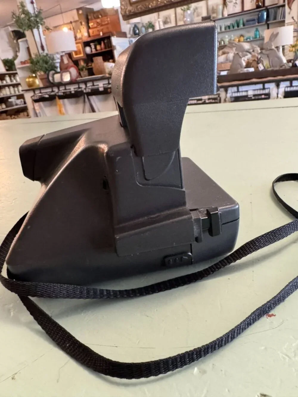 Polaroid OneStep Closeup 600 Instant Film Camera Black Strap Attached Vintage